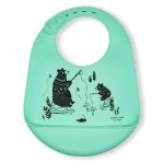 modern-twist Bucket-Bib 100% Food-Grade Silicone, Waterproof and Reusable, Mama Llama – Lovely Lavender